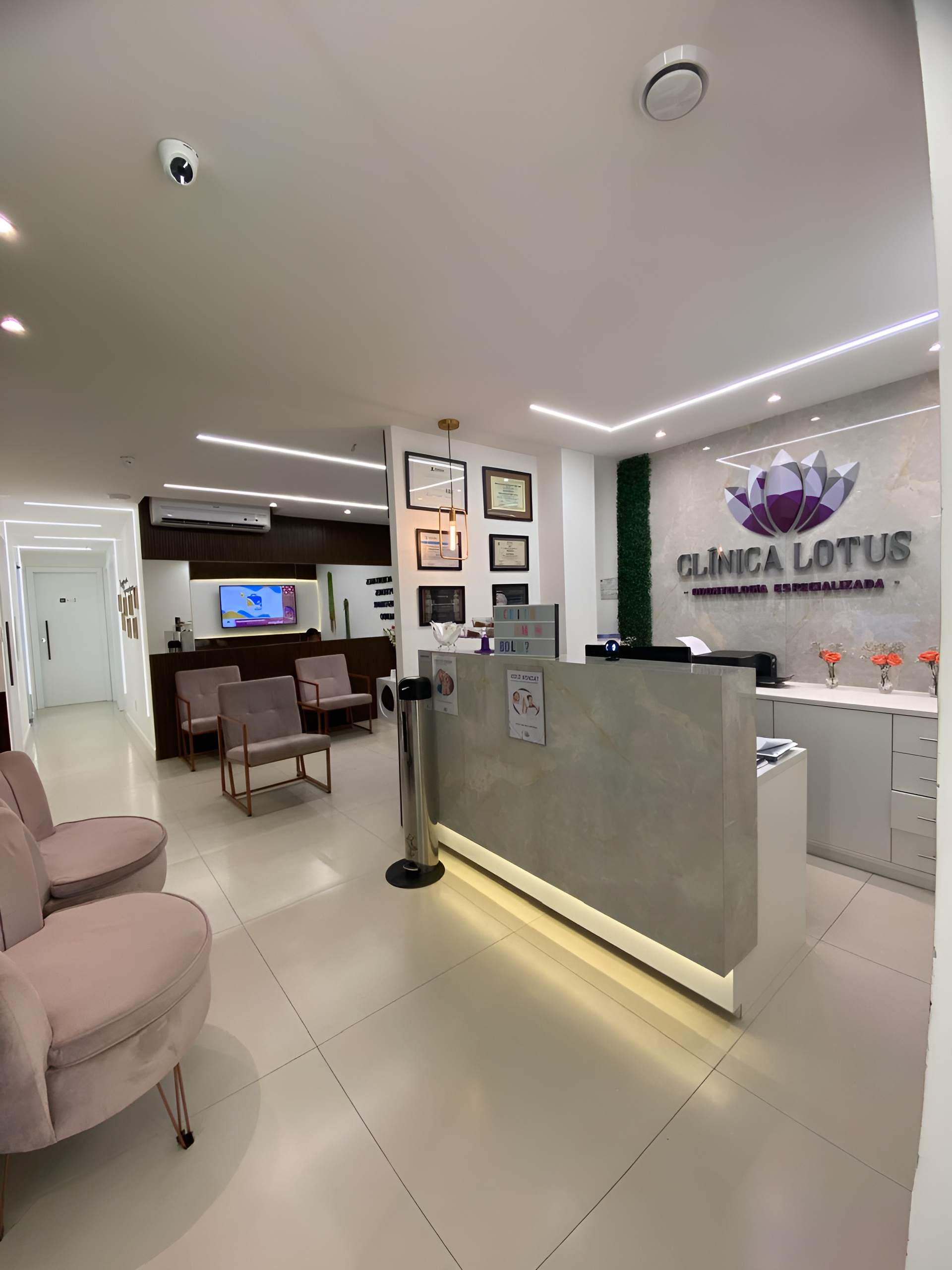 Recepção da Clínica Lotus Odontologia